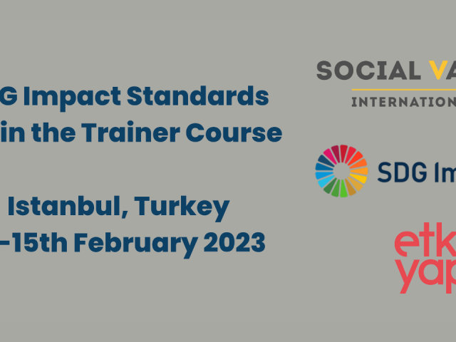 Train the Trainer Course for the SDG Impact Standards