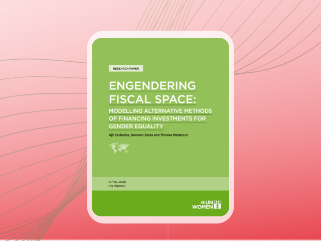 UN Women tarafından hazırlanan “Engendering Fiscal Space: Modelling Alternative Methods of Financing Investments for Gender Equality” başlıklı araştırma raporu yayımlandı!